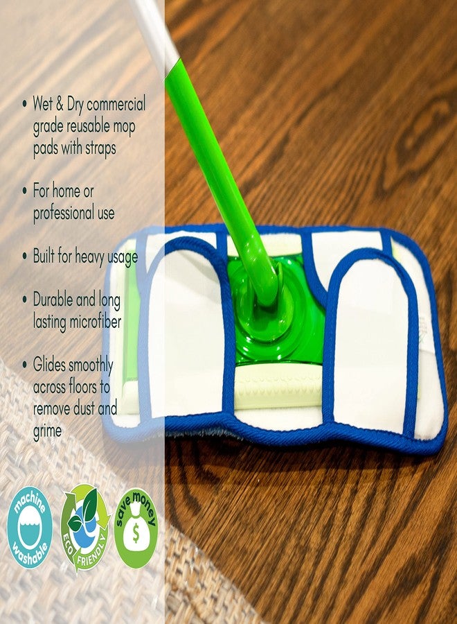 Xanitize 18" Microfiber Mop Pads with Straps 3-Pack (X-Large) - Image 2