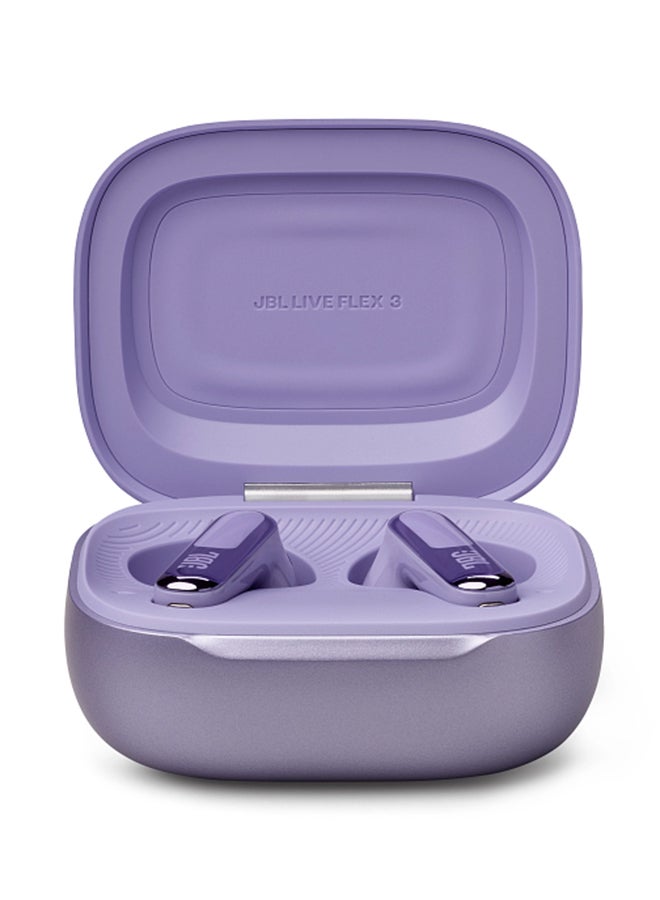 JBL Live Flex 3 True Wireless Noise Cancelling Open-Stick Earbuds Purple - Image 5