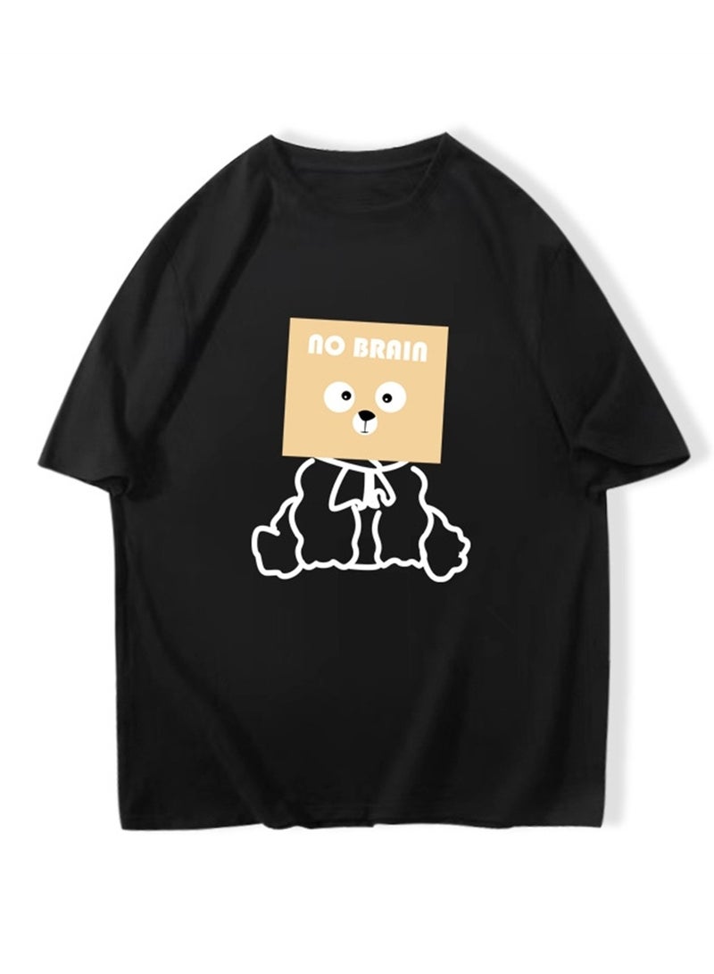 Short Sleeve T-shirt Loose Cotton Summer Men's T-Shirt Fashion Round Neck Men's Short Sleeve Top - Image 1