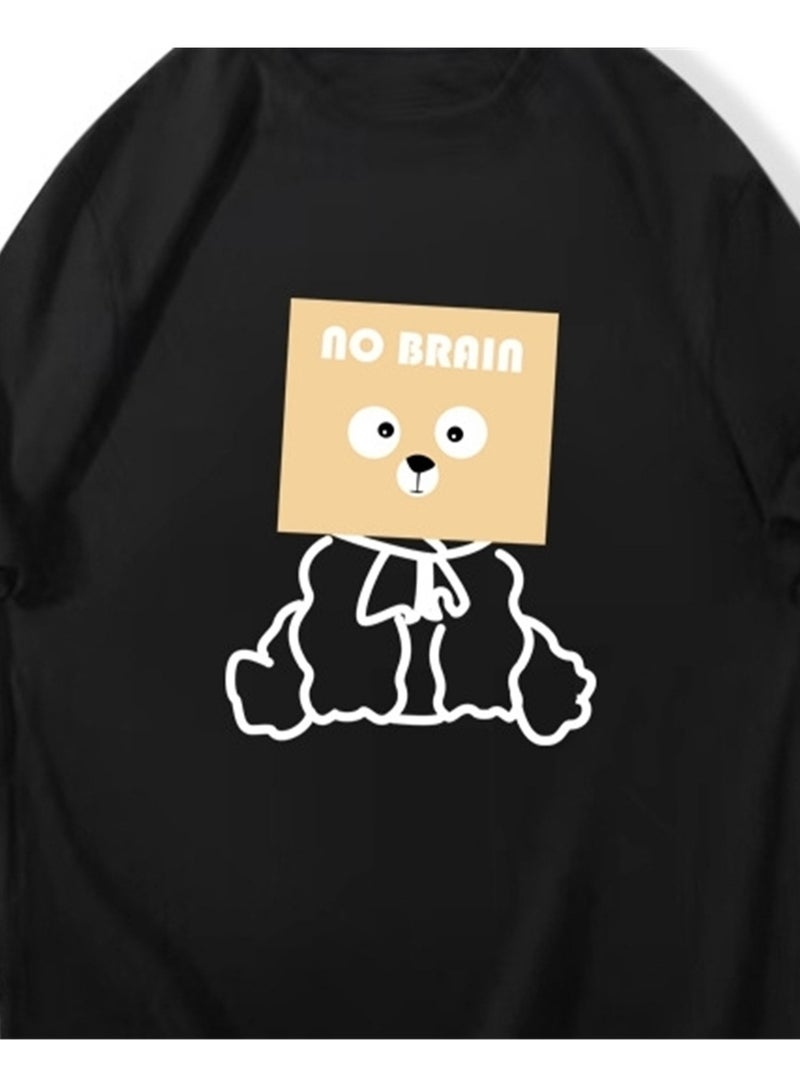 Short Sleeve T-shirt Loose Cotton Summer Men's T-Shirt Fashion Round Neck Men's Short Sleeve Top - Image 3