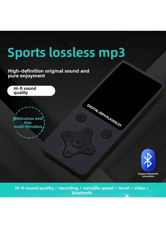 Generic - Bluetooth Mp3 Player Mp4 Thin Mini Student Portable Lossless Music Listening To Songs Portable Wholesale-Body Color:Rose Gold-Memory Capacity:Card Bluetooth (round Key) - Image 1