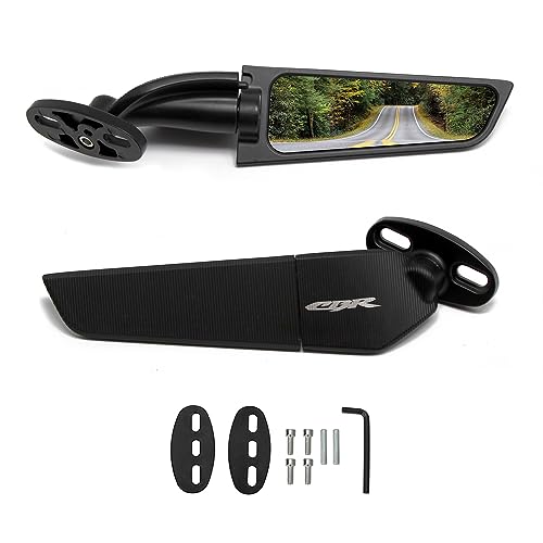 GYMARK Motorcycle Rear View Mirror Wing Rearview Side Mirror Adjustable 360 Rotating Mirrors for Honda CBR 1000RR 600RR 650R 500R 400R 250RR - Image 1
