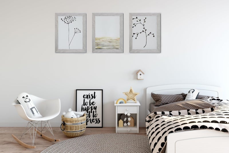 Picrit 5x7 Picture Frame Set of 7  Display 4x6 with Mat or 5x7 Without Mat  Photo Frames for Wall Mounting or Table Top Display  Gray. - Image 5