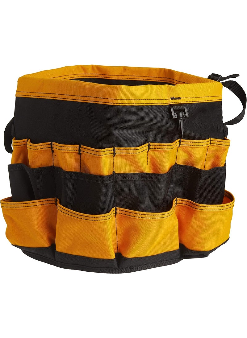 Custom Leathercraft Custom Leathercraft4122 In & Out Bucket, 61 Pocket, Black/Yellow  - Image 2