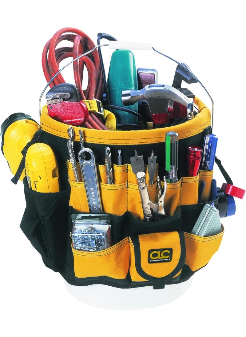Custom Leathercraft Custom Leathercraft4122 In & Out Bucket, 61 Pocket, Black/Yellow  - Image 3