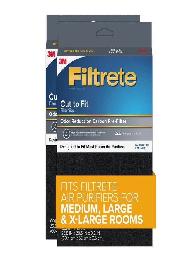 Filtrete Odor Defense Carbon Prefilter for Air Purifier, 2-Pack, Cut to fit most air purifiers - Image 1