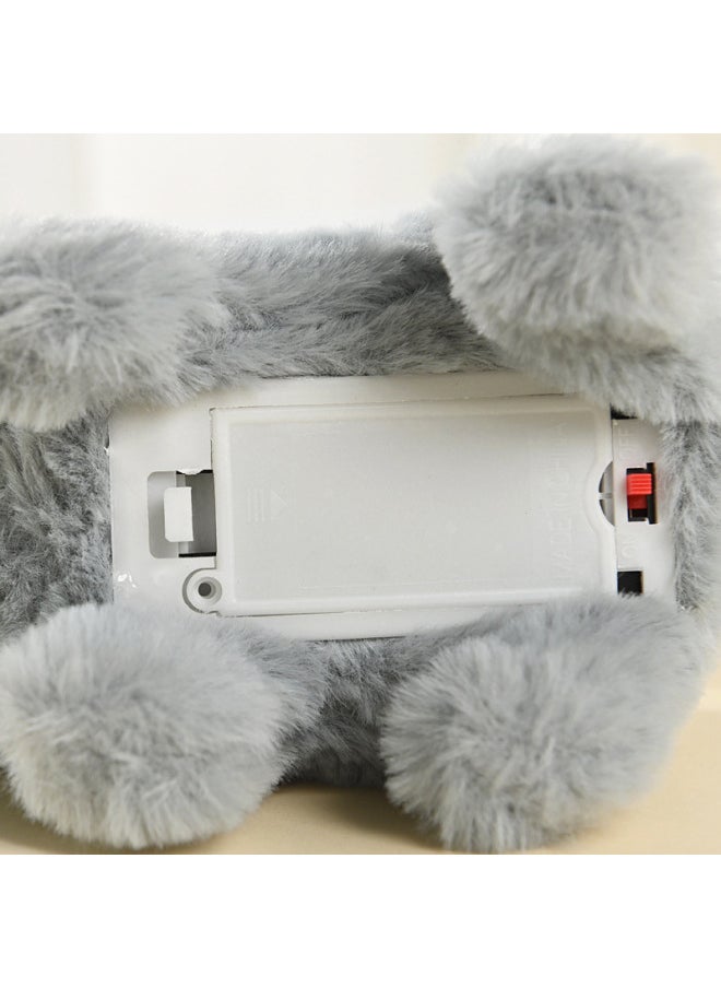 Children's Electric Imitation Calling Real Kitten Persian Cat Plush Toy Calling Walking Tail Wagging Toy For Boys And Girls-Color:gray Kitty-Specifications:Naked  - Image 5
