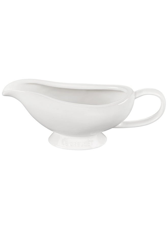 Le Creuset Le Creuset Heritage Stoneware Gravy Boat, White  - Image 2
