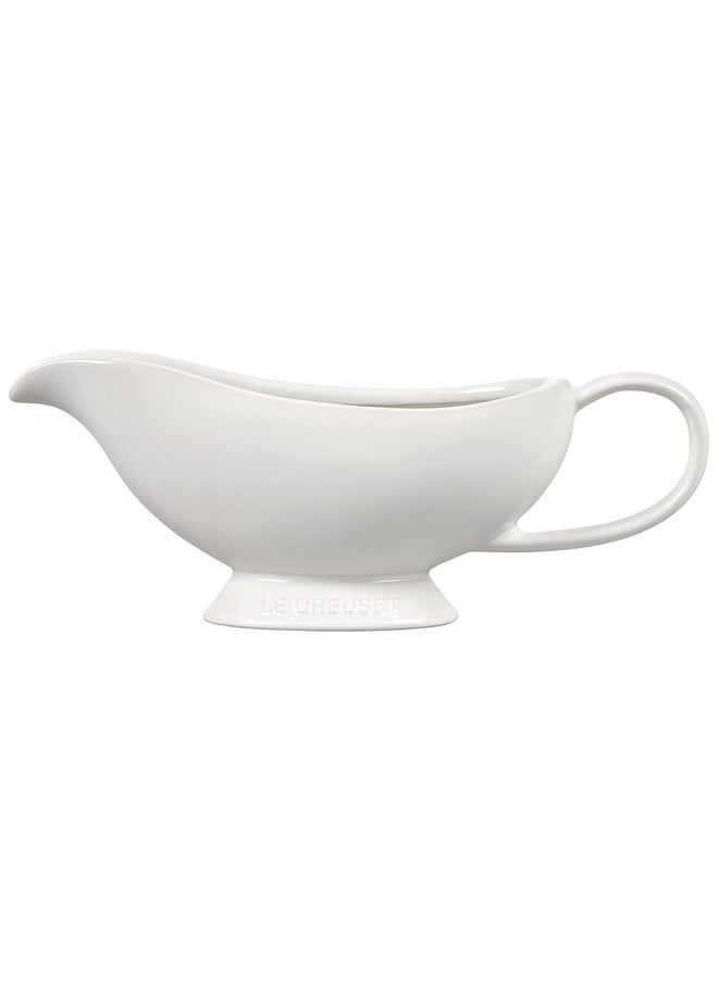 Le Creuset Le Creuset Heritage Stoneware Gravy Boat, White  - Image 1