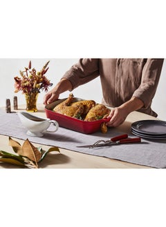 Le Creuset Le Creuset Heritage Stoneware Gravy Boat, White  - Image 4
