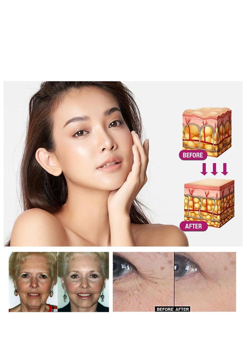 EELHOE 20 Pack Korean Collagen Firming Sleeping Mask - Wash-Free, Skin Brightening, Moisturizing Face Care, Rich in Vitamin C & Hyaluronic Acid, Suitable for All Skin Types - Image 4