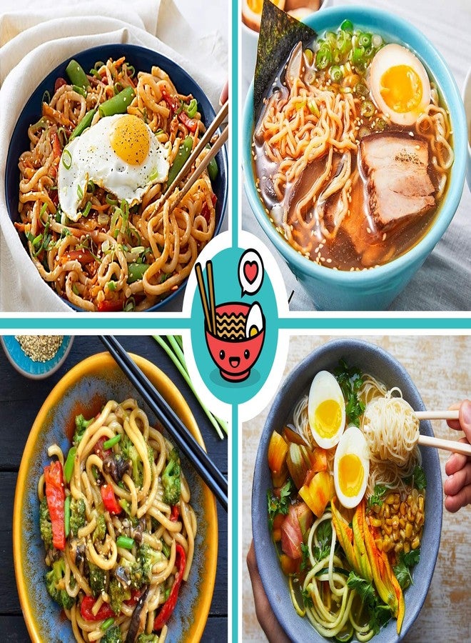 Practimondo 4 Noodle Bowls Set - large 32oz Ramen Bowl Set for authentic Asian Cuisine - with Dipping Bowls, Spoons, Chopsticks & Chopstick Stands. Enjoy Thai Miso Udon Wonton (4 Bowl Set, Red-Black) - Image 5