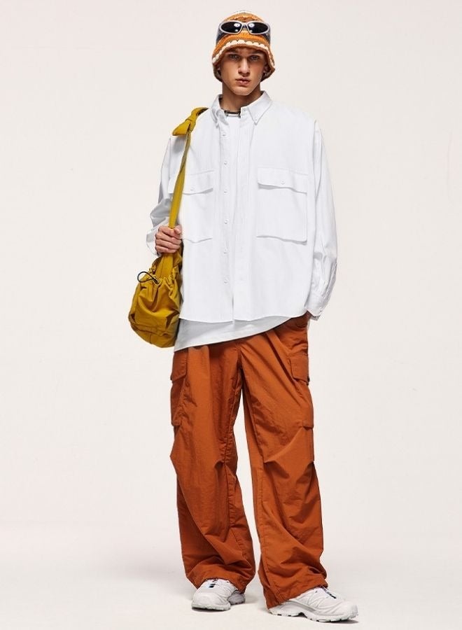 Mei Stylish Unisex Casual Buttondown Trucker Jacket Shirt - Image 5