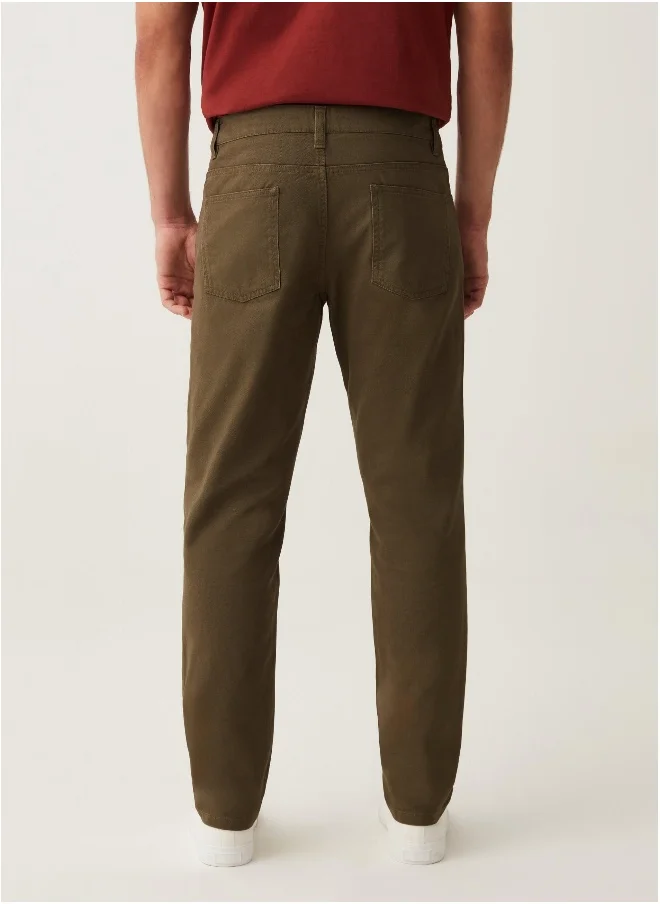 او في اس Regular-fit trousers with five pockets