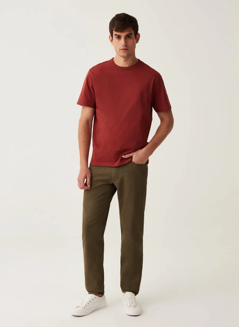 او في اس Regular-fit trousers with five pockets