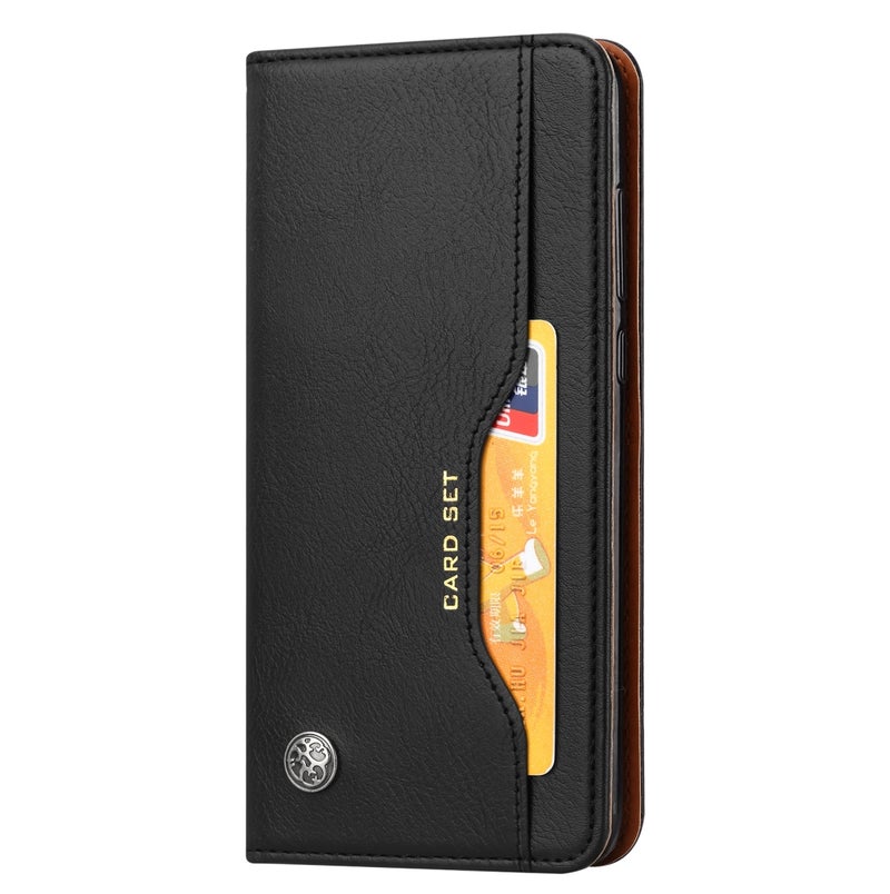 HuHa Protective Cover For Honor 9X Pro/Huawei Y9S /Honor 9X （No Fingerprints Version） Knead Skin Texture Horizontal Flip Leather Case  with Photo Frame & Holder & Card Slots & Wallet(Black) - Image 2