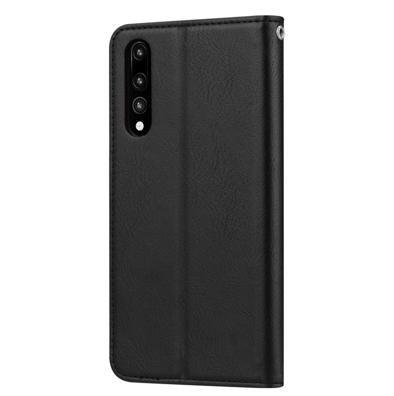 HuHa Protective Cover For Honor 9X Pro/Huawei Y9S /Honor 9X （No Fingerprints Version） Knead Skin Texture Horizontal Flip Leather Case  with Photo Frame & Holder & Card Slots & Wallet(Black) - Image 3