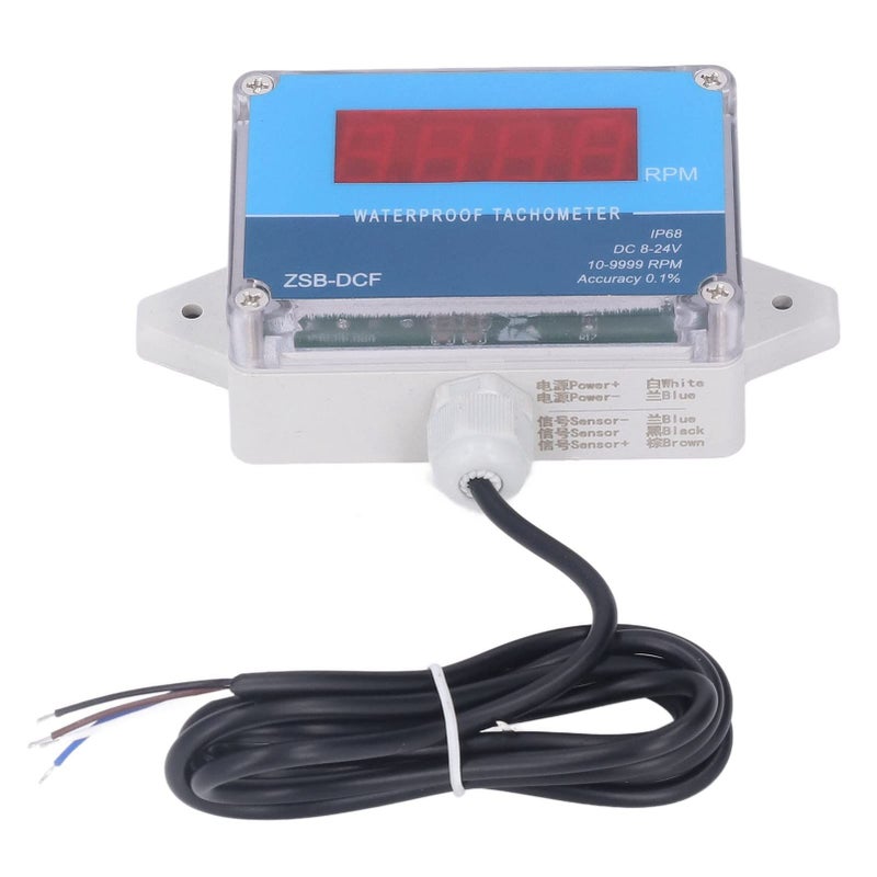 مقياس سرعة رقمي مقاوم للماء من CHICIRIS IP68 للمخرطة المحركات وآلات طاقة الرياح - Image 3