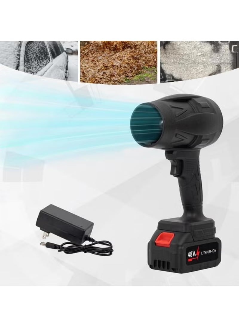 Generic Turbo Jet Blower, Cordless Turbo Super Power Air Duster, Stepless Speed Regulation Jet Dry Blower Car Drying, Car Dryer Air Blower (Black)  - Image 4