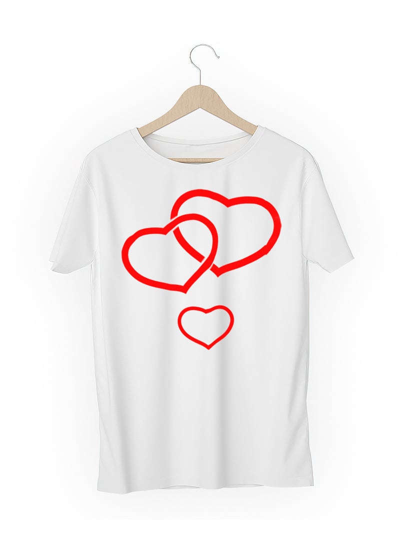 Generic - Fashion World Cotton T-shirt Printed with High-quality love hearts - Image 1