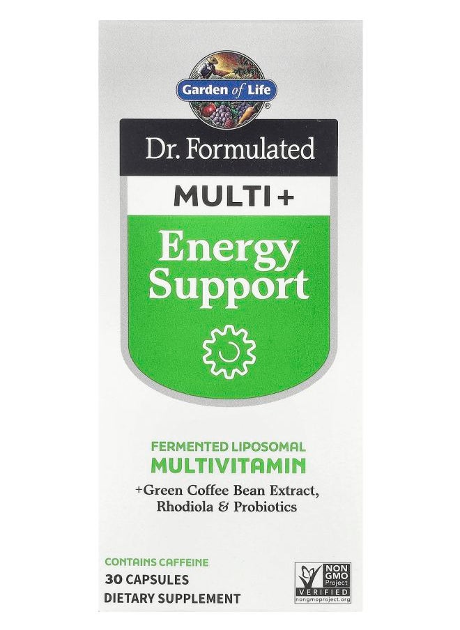 Garden of Life Dr. Formulated Multi+ Energy Support 30 Capsules 