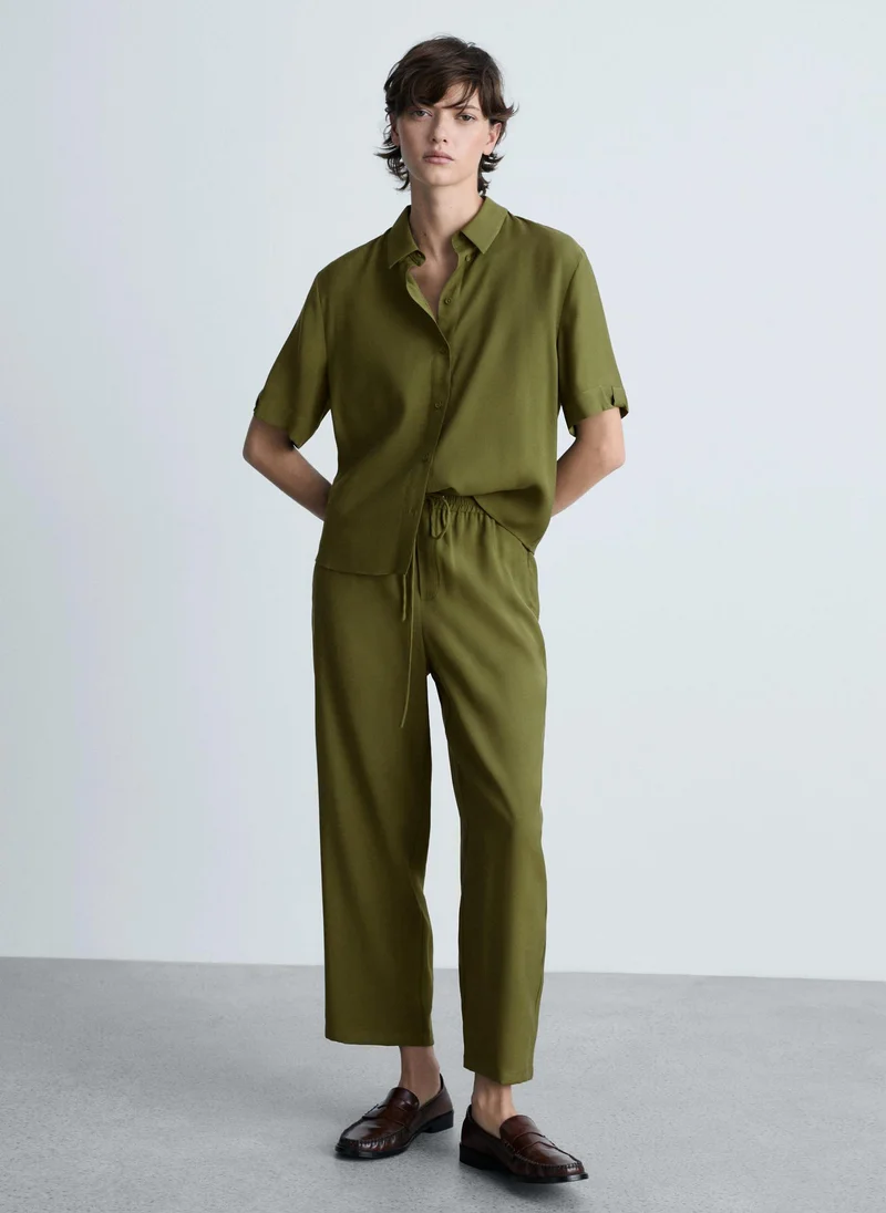 MANGO Straight Suit Trousers