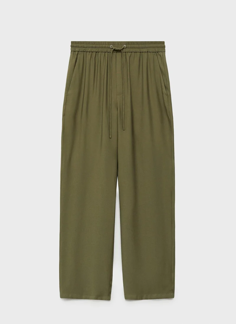 MANGO Straight Suit Trousers