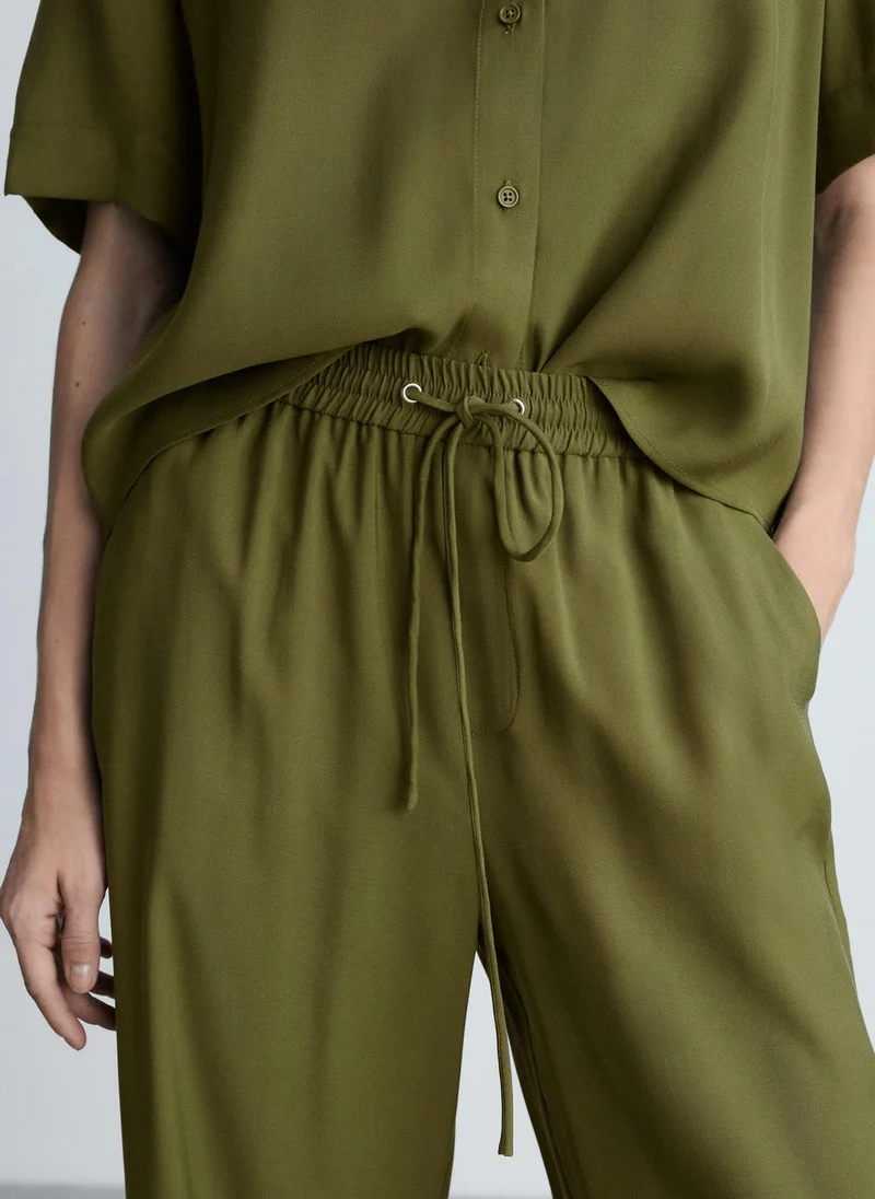 MANGO Straight Suit Trousers
