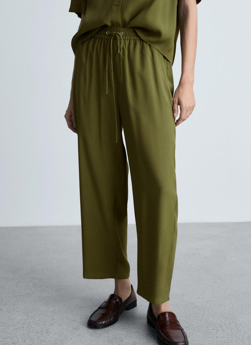 MANGO Straight Suit Trousers  - Image 1