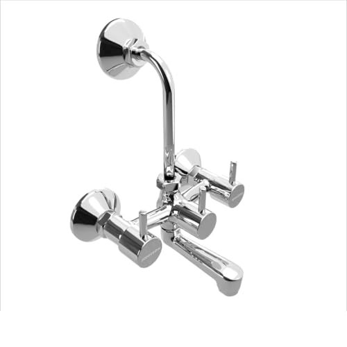 Johnson Bathrooms Johnson Coral Wall Mixer 2 in 1 with Bend Pipe | Bathroom Tap, Mixer Tap, Wall Mixer, Kitchen Faucet| Provision for Hot & Cold Water| 10 Years Warranty - Image 4