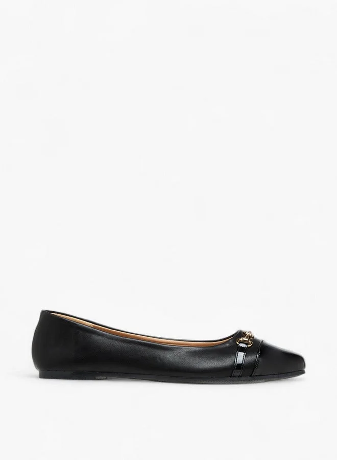 Solid Slip-On Ballerina Shoes
