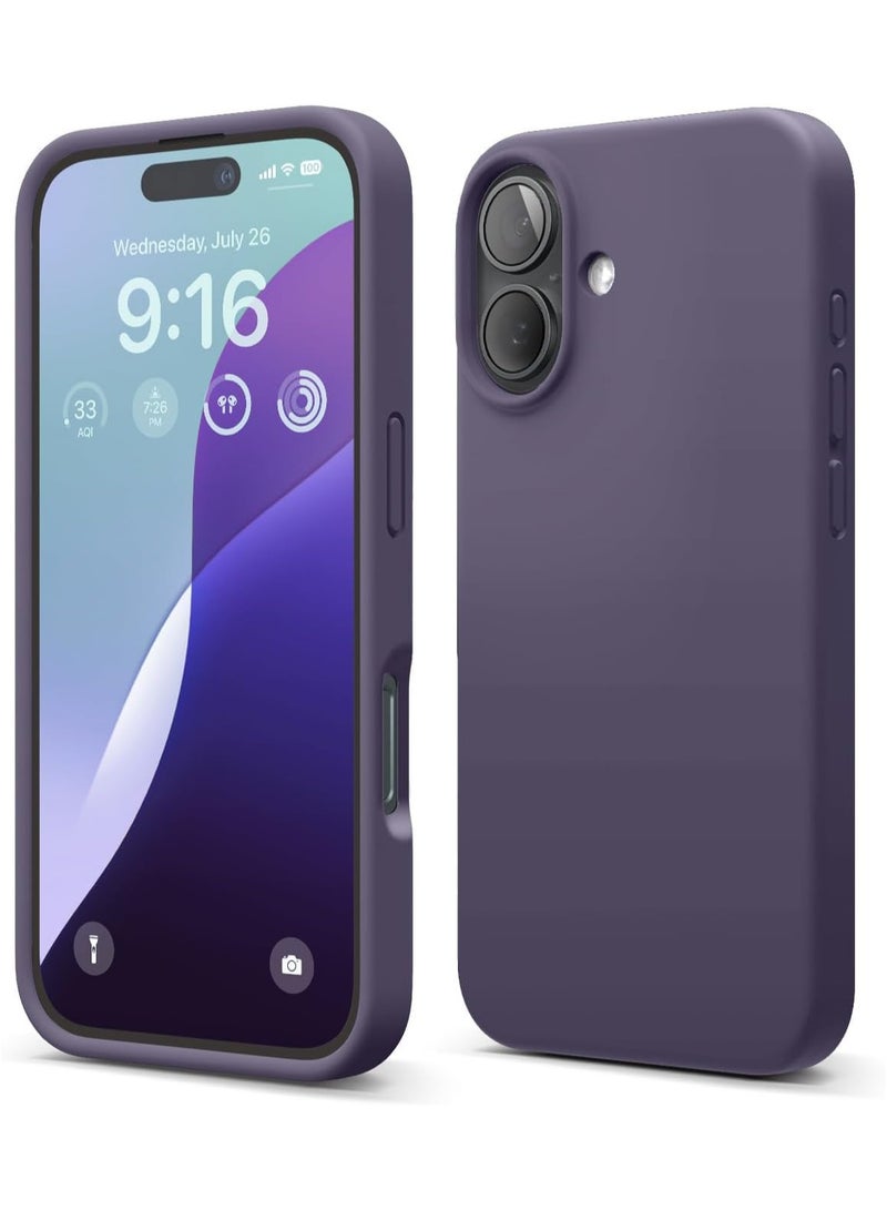 iPhone 16 Plus Case Upgrade Defender Silicone Cover ShockProof Anti-Scratch Protective Phone Case (PURPLE) - Image 1