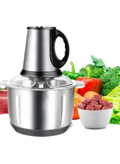 Gonice Electric Meat Grinder, Multi Function Stainless Steel Kitchen Food Processor for Meat Vegetables Onion Garlic Fruits Nuts 2-Speed Control Food Chopper for Home Kitchen Restaurants (3L)  - Image 1