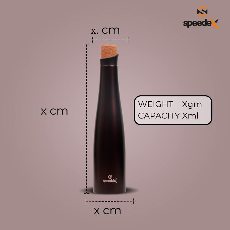 SPEEDEX Thermos Bottle - 500 ML Vacuum Insulated Stainless Steel for Kids, Men, Women - Thermosteel Bottle Ideal for School, Office, Travel Flask for Hot & Cold Beverages - Black Colour - Image 4