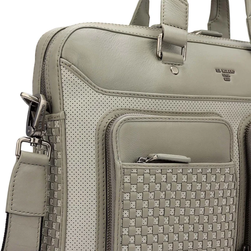 Da Milano L.Grey Imprint Laptop Bag (S)  | Best Price UAE