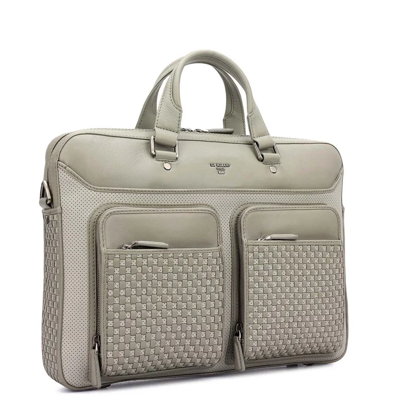 Da Milano L.Grey Imprint Laptop Bag (S)  | Best Price UAE