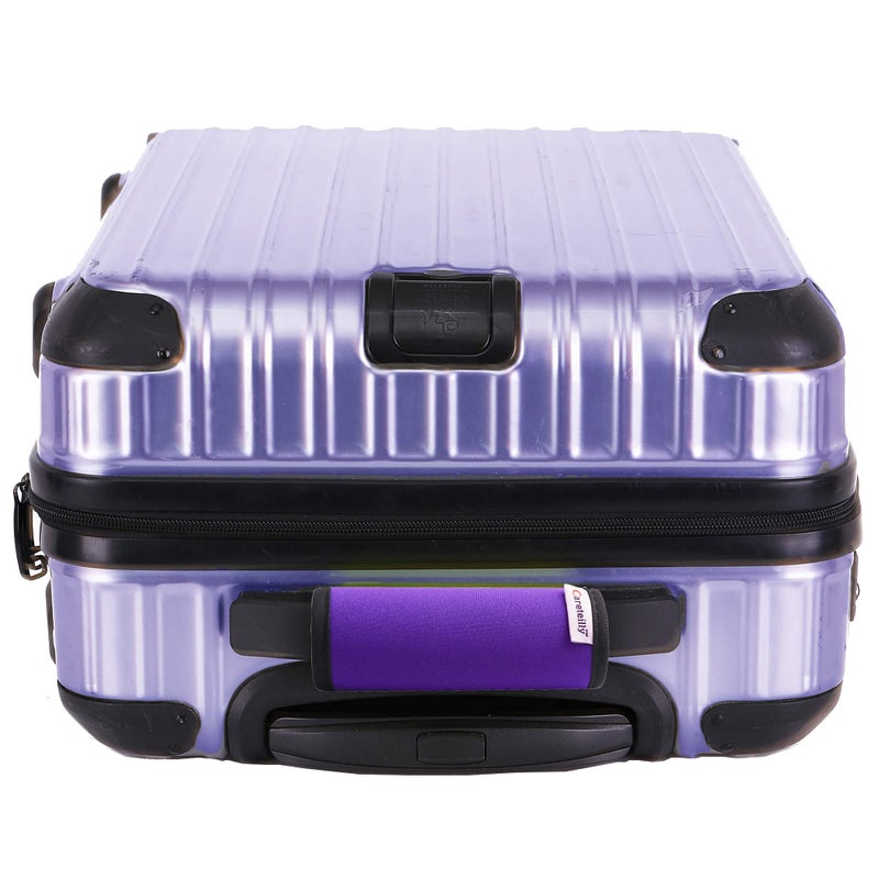 Careteilly Luggage Handle Wrap for Suitcase Unique Funny Bright Luggage Identifiers Cute Luggage Tags Gift of Travel Accessories-Purple - Image 4