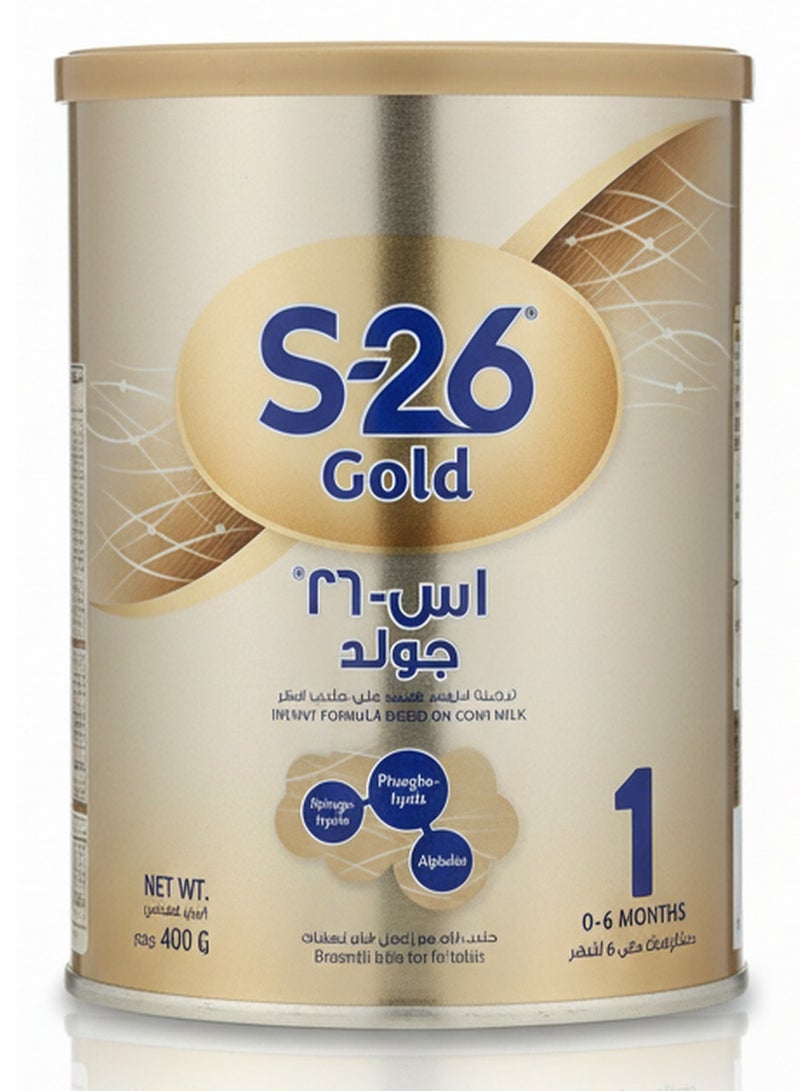 S.26 حليب جولد المرحلة الأولى 400 غ - Image 1
