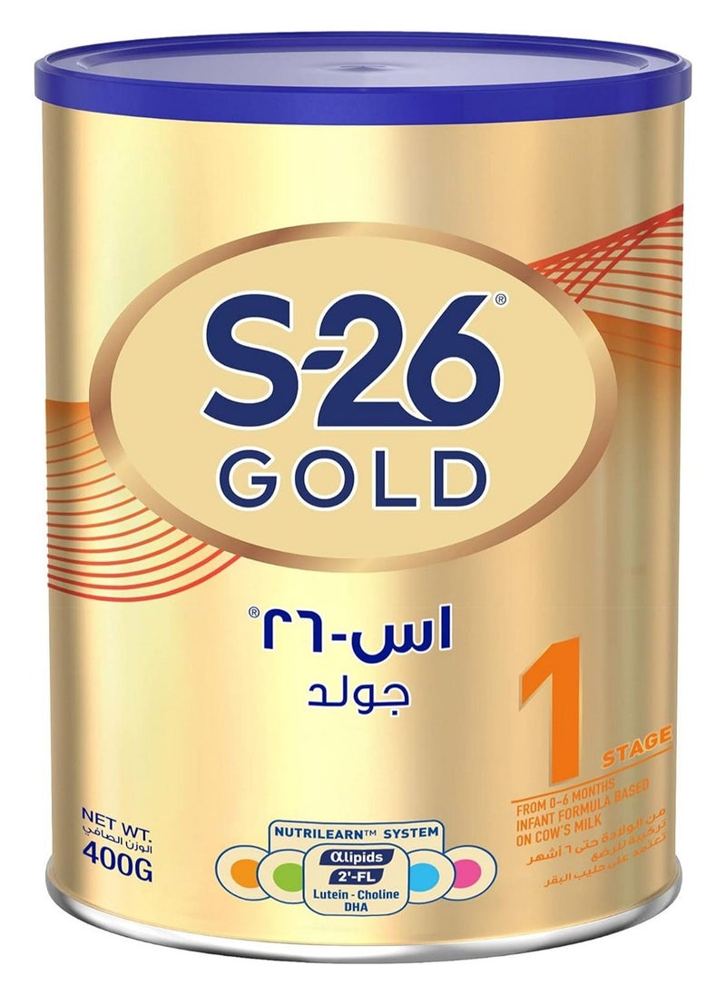 S.26 حليب جولد المرحلة الأولى 400 غ  - Image 1