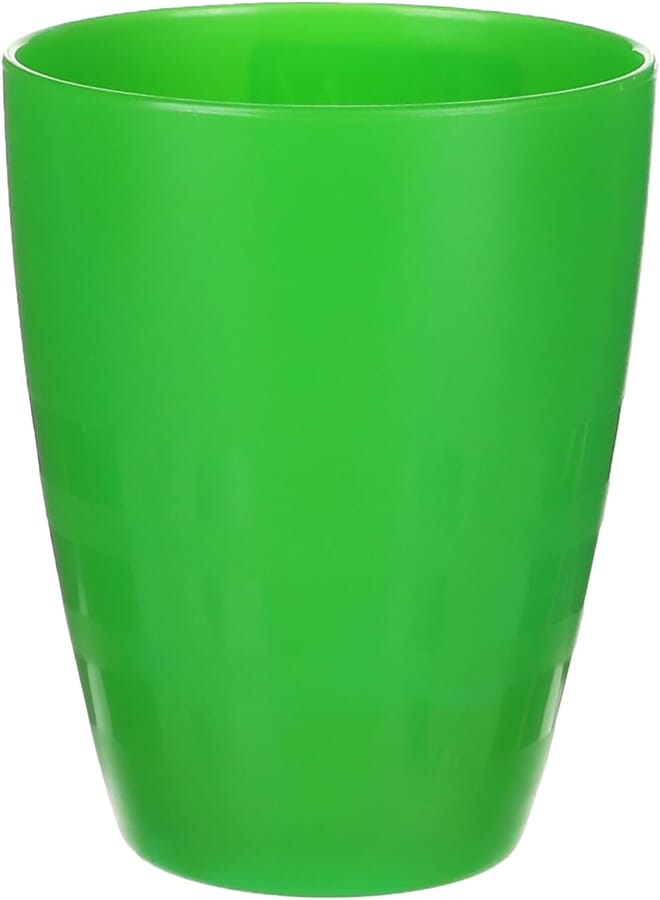 m-design M-Design Small Plastic Cup 300ml, Microwave, Dishwasher and Food Safe - Great for camping and kids (Green) 