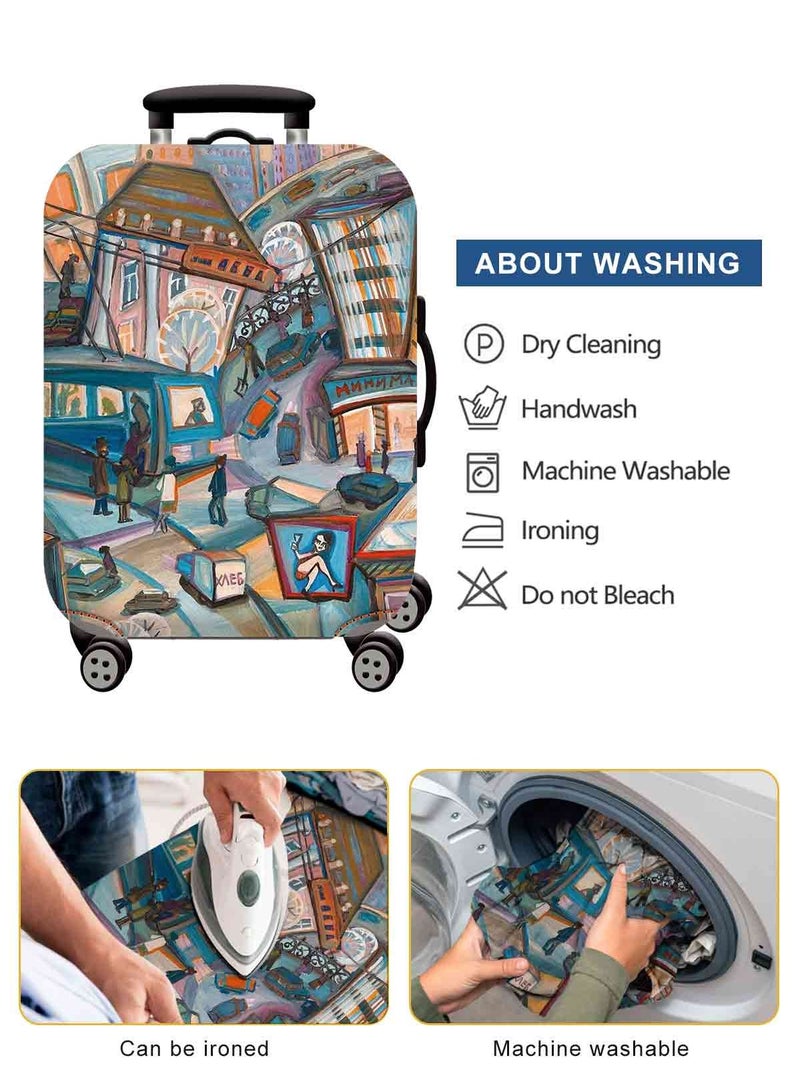 URbazaar Elastic Travel Luggage Cover Travel Suitcase Protective Cover for Trunk Case Apply to 18-30 inch luggage Suitcase Cover - Image 2