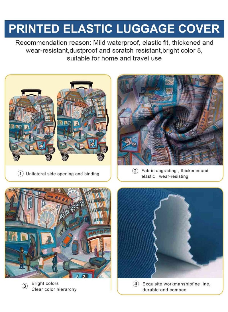 URbazaar Elastic Travel Luggage Cover Travel Suitcase Protective Cover for Trunk Case Apply to 18-30 inch luggage Suitcase Cover - Image 4