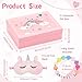 Simgoing 4 Pcs Big Sister Gift Set for Girls 17 Inch Unicorn Stuffed Doll with Outfit Pink Unicorn Gift Box Shimmering Eye Mask Big Sis Bracelet Kids Age 38 Love and Surprise Birthday - Image 4