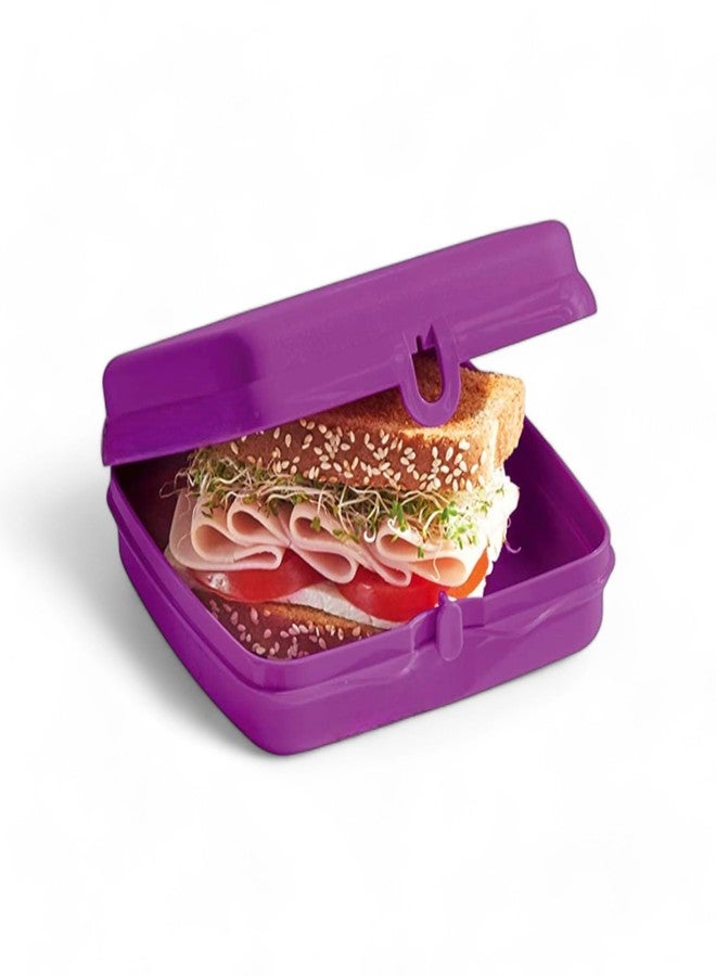Tupperware Sandwich Keeper Set in Purple and Green - Image 3