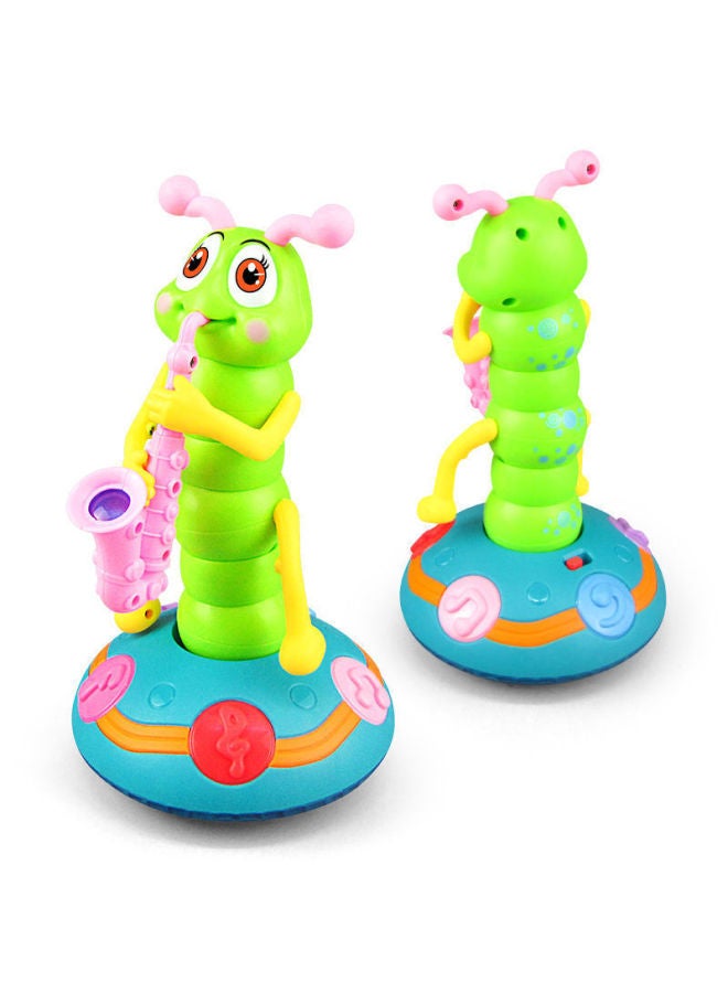 Shake The Same Electric Singing Twist Worm Children's Music Light Caterpillar Blowing Saxophone Universal Toy Cross-border-Specifications:Twist Worm + Battery + Screwdriver - Image 5