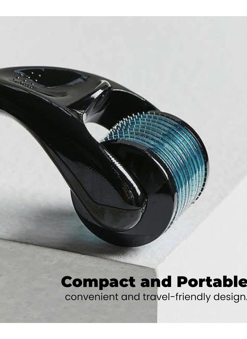 ABJ - Derma Roller for Hair Beard Facial Skin Face Body Scalp 540 Titanium Microneedle for Men Women - Image 1