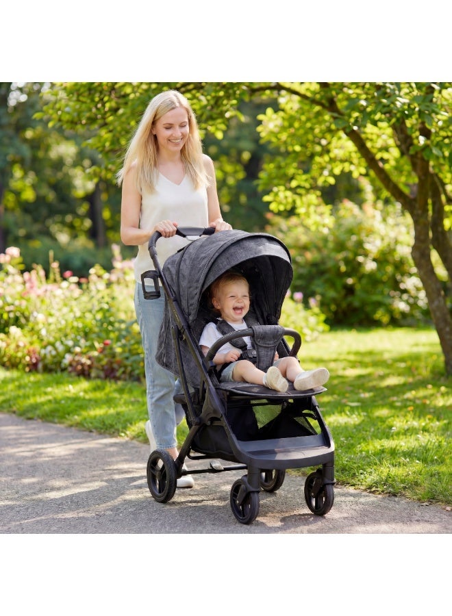 Nobumi Ultra-Lightweight Aluminum Premium Baby Stroller – All-Wheel Independent Suspension, 360° Swivel Rubber Tires, & Integrated Travel Trolley System - Image 4