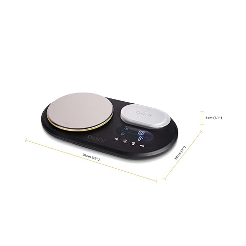 Ooni Dual Platform Digital Scales - Digital Baking Cooking Scales - Digital Kitchen Food Scales - LCD Display with Batteries - Ooni Pizza Oven Accessories - Image 2