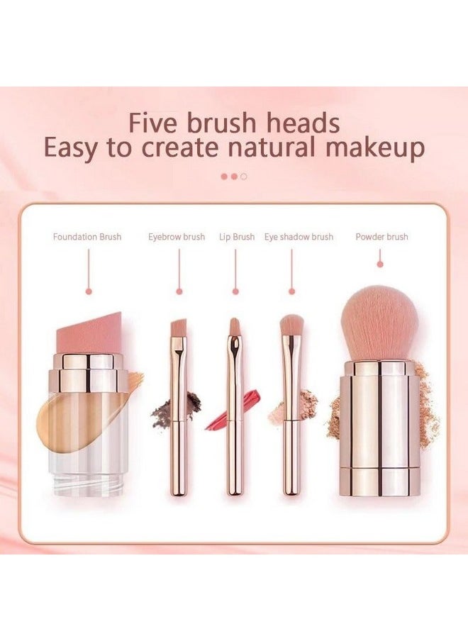 5 In 1 Makeup Brush Set Professional Convenience Travel Size (Pack Of 5) - pzsku/Z7839276DDB4499927322Z/45/_/1733729627/785cda3c-d0f0-4be6-b64f-0443c0f92e48