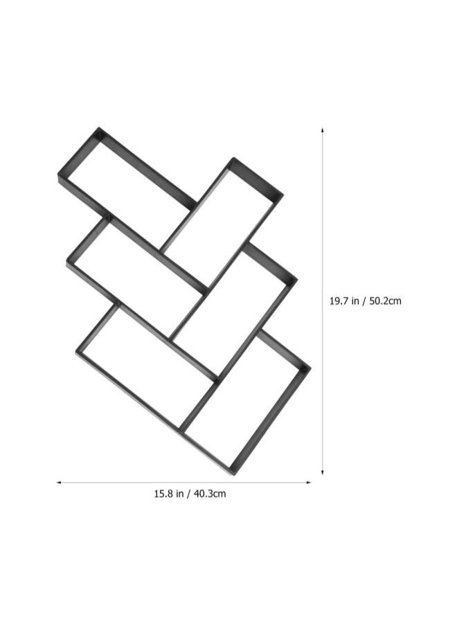 silvercnc - silvercnc Concrete Molds Walk Maker PP Plastic Square Reusable Garden Pavement Paving Mold Stepping Stone Paver Path Brickform 49. 7x40. 5cm - Image 1